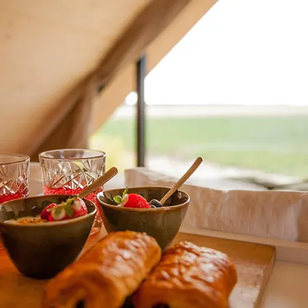 Ecohome Bries 8personen En Baby Zeezand Recreatie 펜션 *